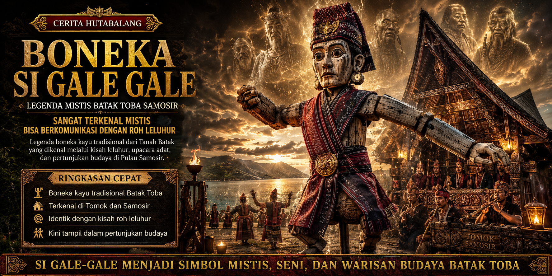 Boneka Si Gale-Gale, Legenda Mistis Batak Toba Samosir Ciptaan Raja Sidabuntar